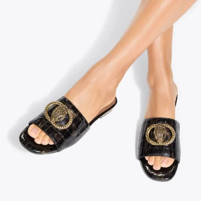 Kurt Geiger Sandals Chelsea Flat Sandal Black Combination 8211 Women
