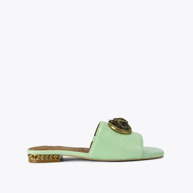 Kurt Geiger Sandals Chelsea Flat Sandal Pale Green 8211 Women
