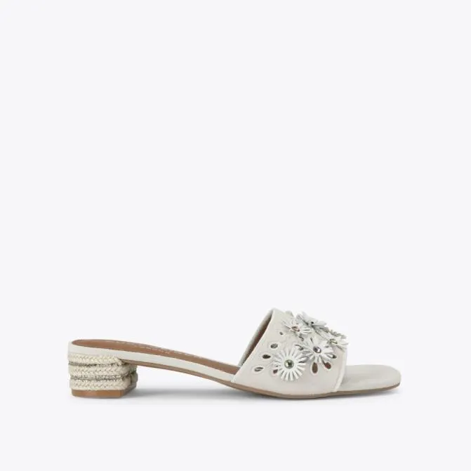 Kurt Geiger Sandals Flower Low Sandal Bone Combination 8211 Women