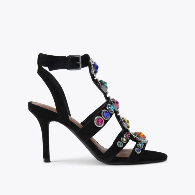 Kurt Geiger Sandals Octavia High Gladiator Heel Black Combination 8211 Women