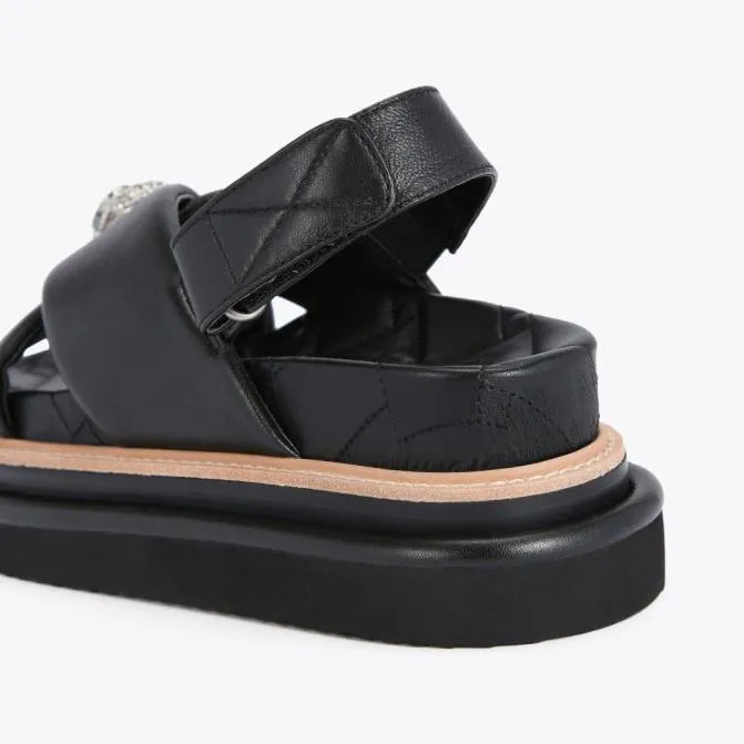 Kurt Geiger Sandals Orson Cross Strap Sandal Black 8211 Women