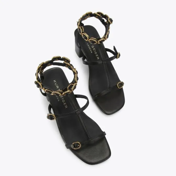 Kurt Geiger Sandals Regent Gladiator Heel Black 8211 Women