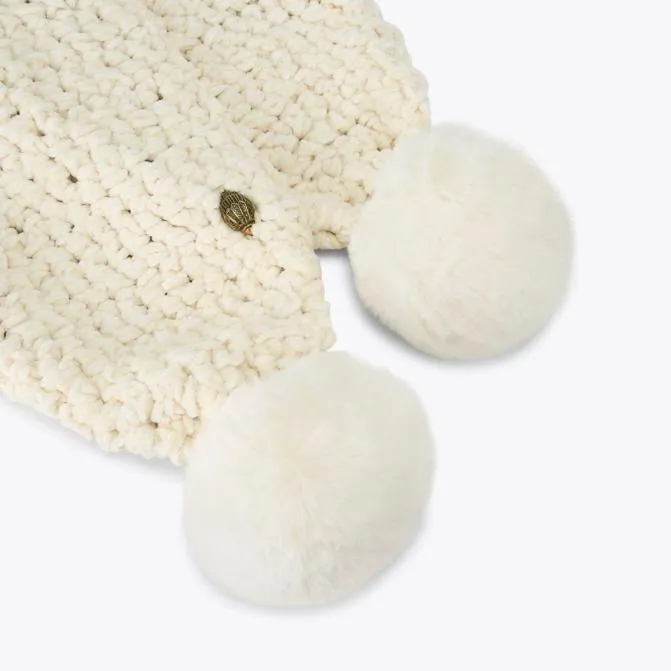 Kurt Geiger Scarves and Gloves Chunky Chenille Scarf Bone 8211 Women