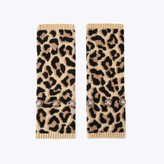 Kurt Geiger Scarves and Gloves Octavia Knit Gloves Brown Other 8211 Women