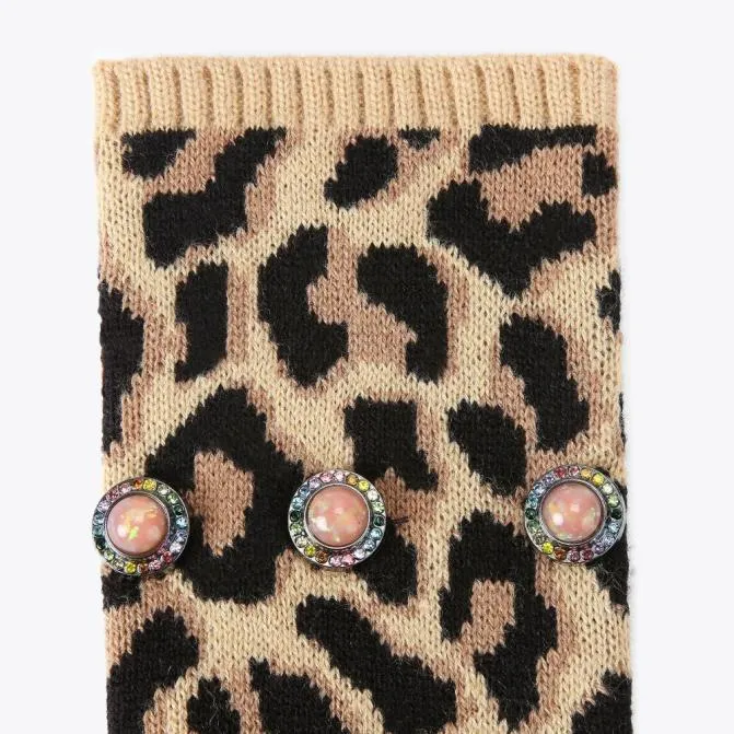 Kurt Geiger Scarves and Gloves Octavia Knit Gloves Brown Other 8211 Women