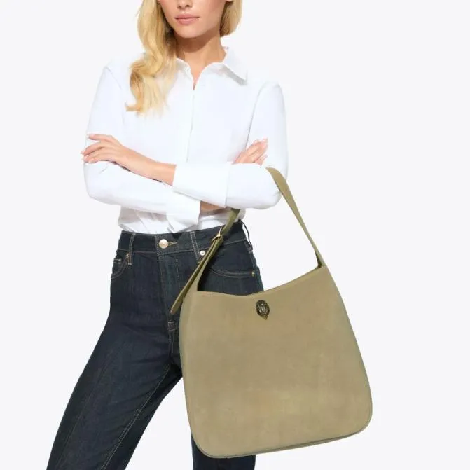 Kurt Geiger Shoulder Bags Large Bond Hobo Bag Pale Green 8211 Women