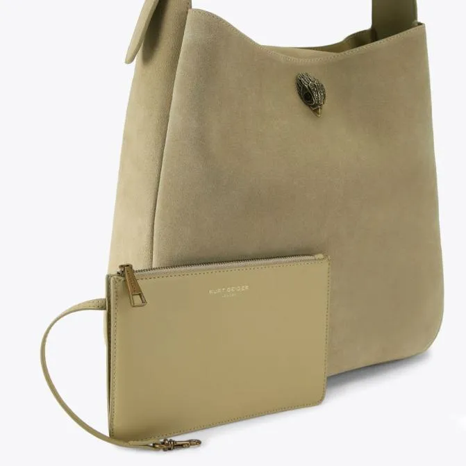 Kurt Geiger Shoulder Bags Large Bond Hobo Bag Pale Green 8211 Women