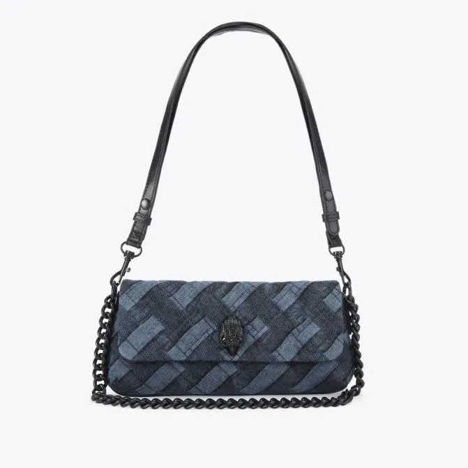 Kurt Geiger Shoulder Bags Small Long Kensington Bag Blue Dark 8211 Women