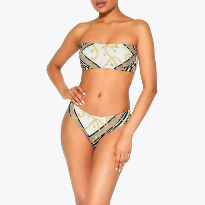 Kurt Geiger Swim Kensington Bikini Briefs Beige Combination 8211 Women