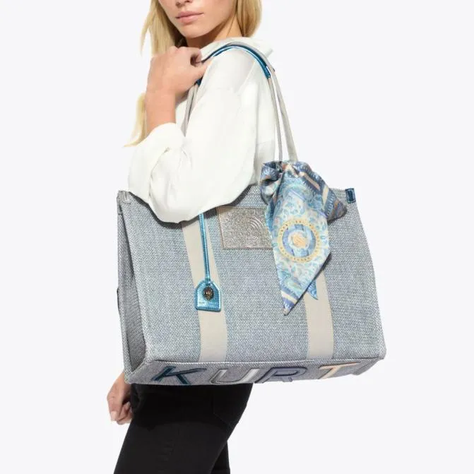 Kurt Geiger Tote Bags Large Southbank Tote Bag Blue Pale Combination 8211 Women