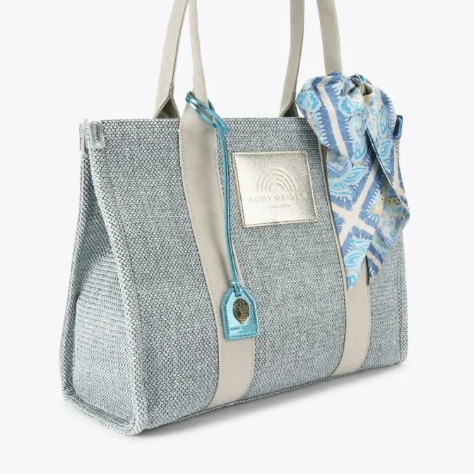 Kurt Geiger Tote Bags Large Southbank Tote Bag Blue Pale Combination 8211 Women