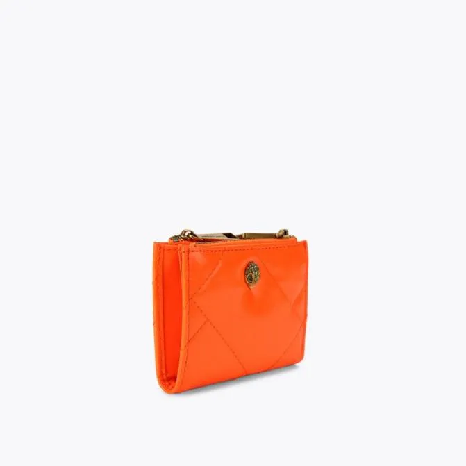 Kurt Geiger Wallets and Purses Mini Puff Leather Purse Orange 8211 Women