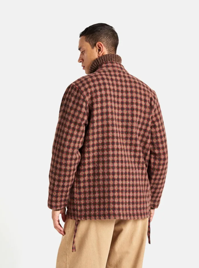 Kyoto Work Jacket In Brown Wool Alpaca Mix Men Universal Works Overshirts