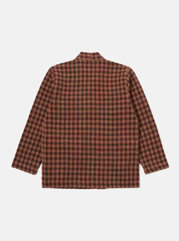 Kyoto Work Jacket In Brown Wool Alpaca Mix Men Universal Works Overshirts