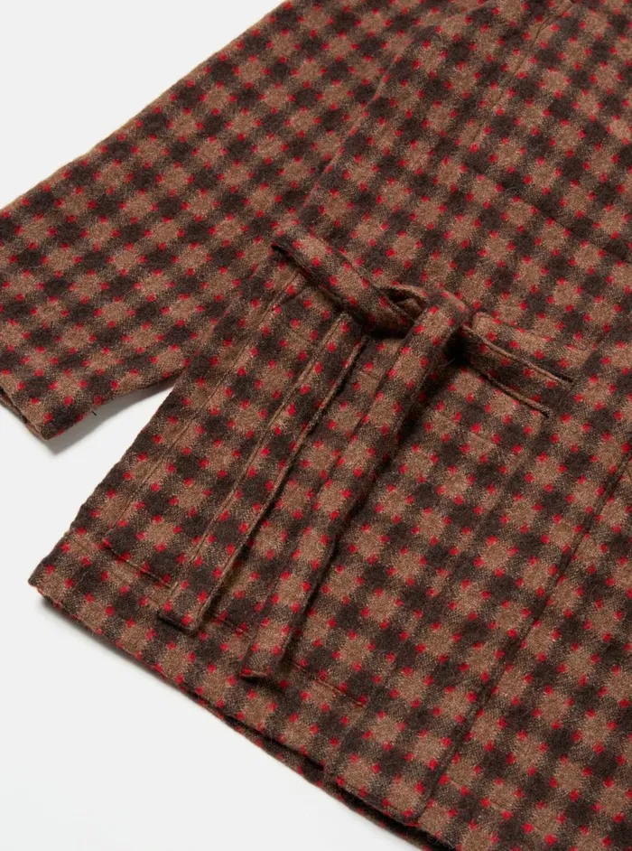 Kyoto Work Jacket In Brown Wool Alpaca Mix Men Universal Works Overshirts