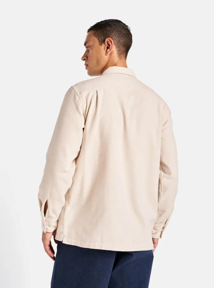 LS Utility Shirt In Ecru Alaska Cotton Men Universal Works Overshirts