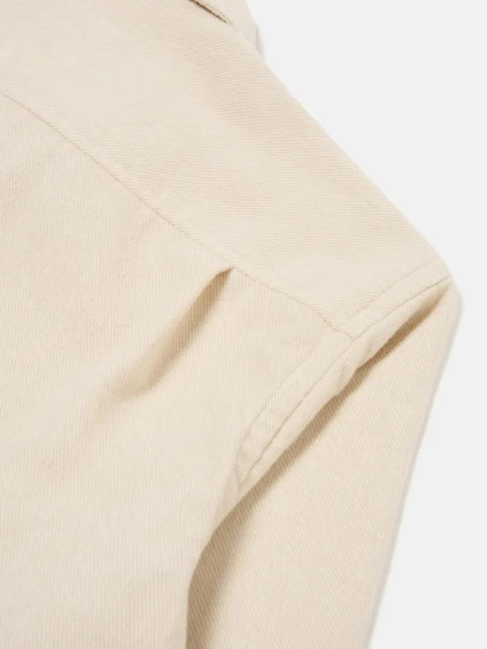 LS Utility Shirt In Ecru Alaska Cotton Men Universal Works Overshirts