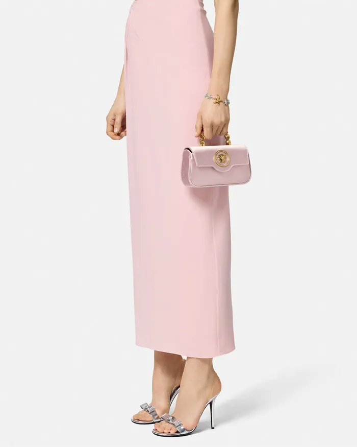 La Medusa Women Versace La Medusa Satin Mini Bag Light Pink