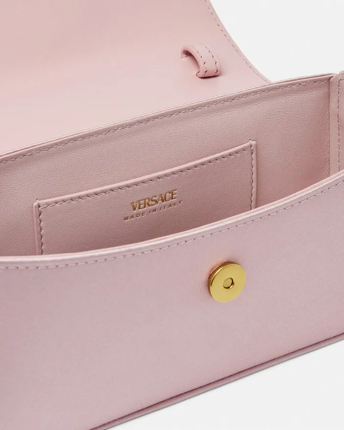 La Medusa Women Versace La Medusa Satin Mini Bag Light Pink