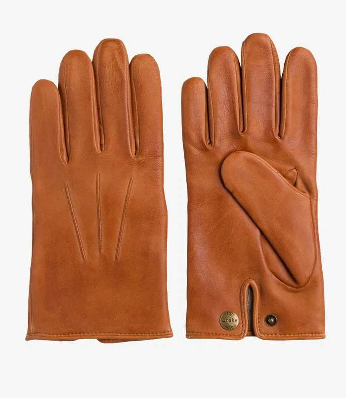 Leather Gloves Men Shackleton Gloves Tan Loake