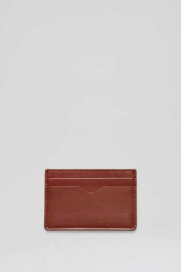 Leather Scanlan Theodore Women FLAT CARD HOLDER COGNAC