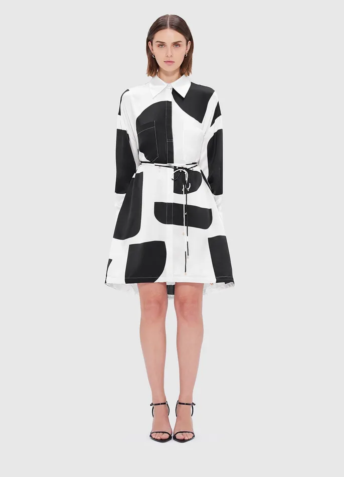 LEO LIN Dresses and Jumpsuits Women Elysia Shirt Mini Dress 8211 Geo Print