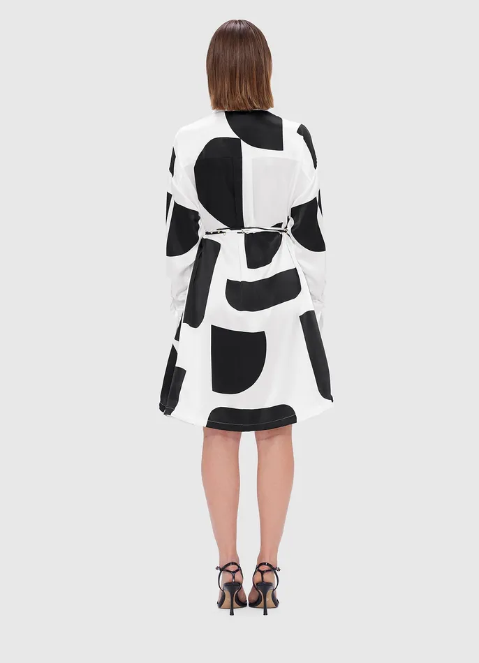 LEO LIN Dresses and Jumpsuits Women Elysia Shirt Mini Dress 8211 Geo Print