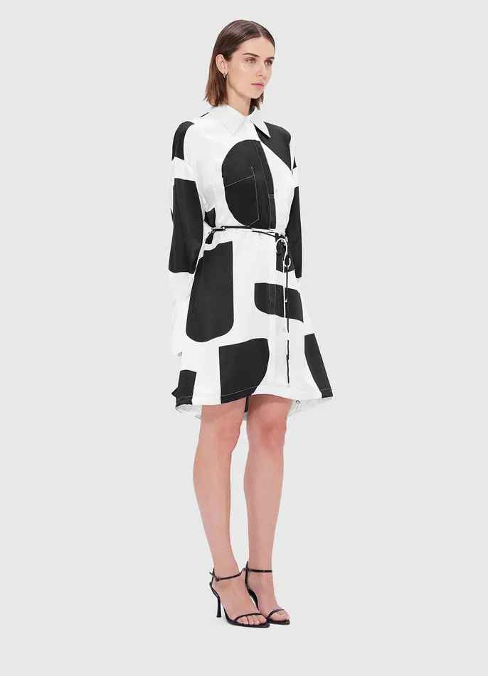 LEO LIN Dresses and Jumpsuits Women Elysia Shirt Mini Dress 8211 Geo Print