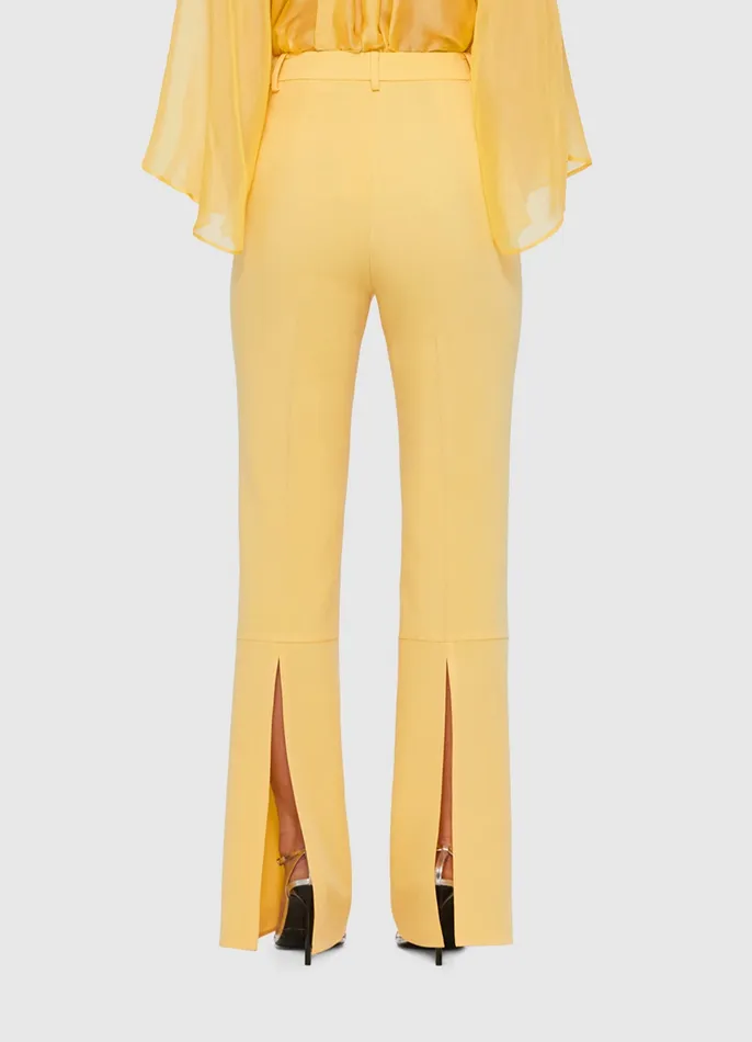 LEO LIN Pants Women Daria Split Pants 8211 Canary