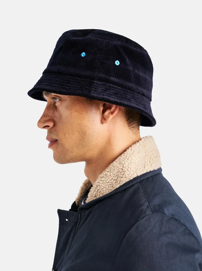 Lewis Hat In Navy Brisbane Cord Men Universal Works Hats