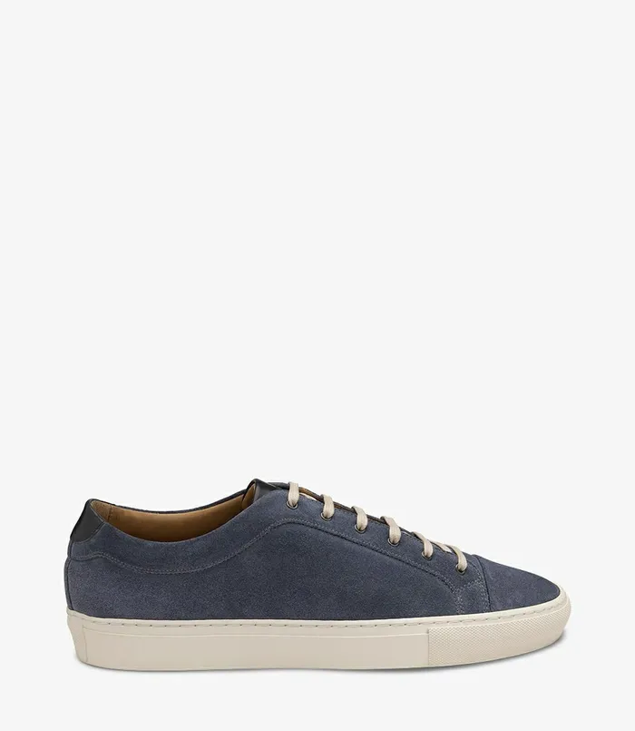 Loake Trainers and Sneakers Men Dash Light Blue Suede