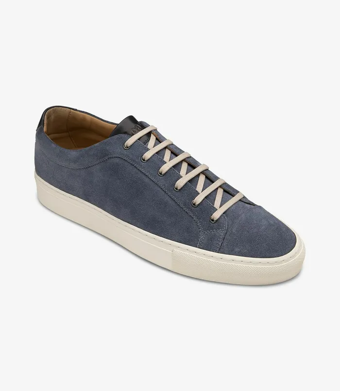 Loake Trainers and Sneakers Men Dash Light Blue Suede Loake Trainers and Sneakers Men Dash Light Blue Suede