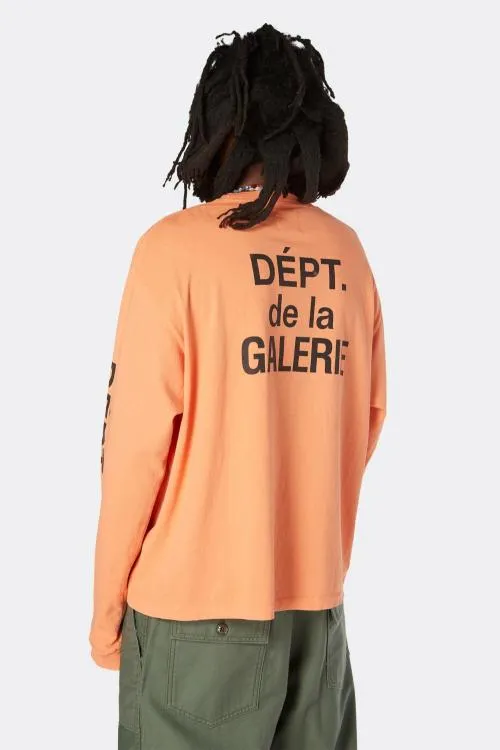 Long Sleeve Men Gallery Dept FRENCH COLLECTOR LS TEE Orange
