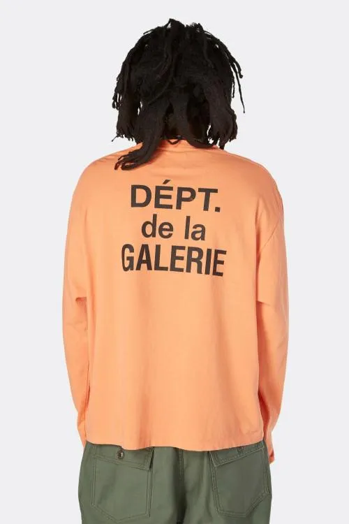 Long Sleeve Men Gallery Dept FRENCH COLLECTOR LS TEE Orange