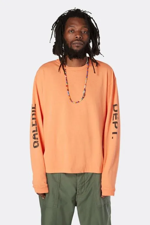 Long Sleeve Men Gallery Dept FRENCH COLLECTOR LS TEE Orange