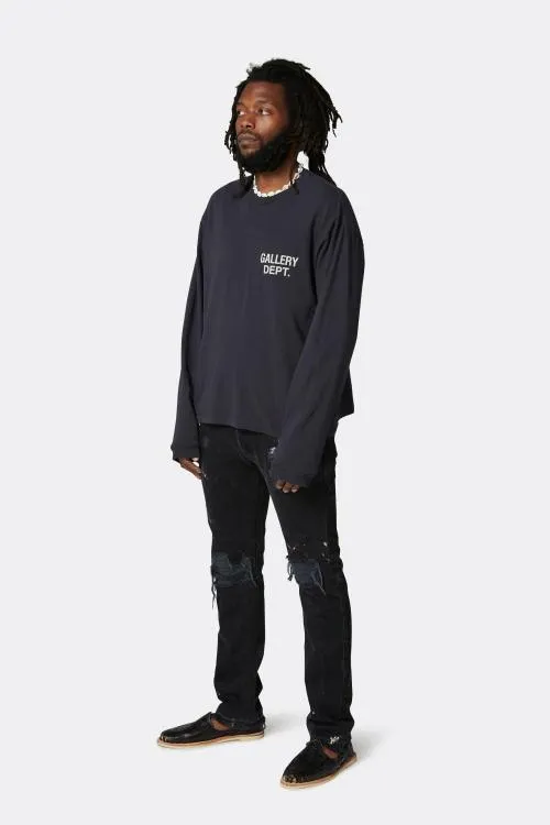 Long Sleeve Men Gallery Dept SOUVENIR LS TEE Black
