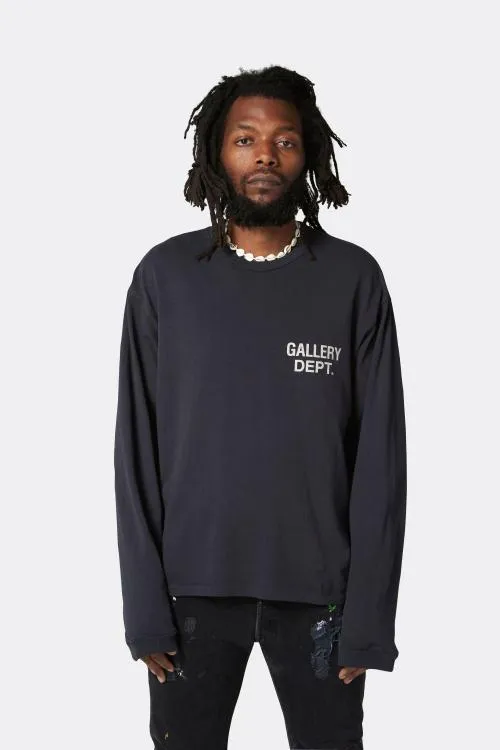 Long Sleeve Men Gallery Dept SOUVENIR LS TEE Black