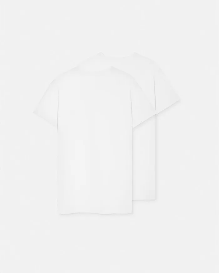 Loungewear and Pajamas Men Versace Medusa Undershirt 2Pack White