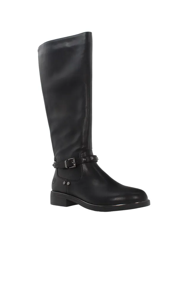 Lumberjack ANKLE BOOTS Women BOOT WITH BUCKLE BLACK Woman Boots Black