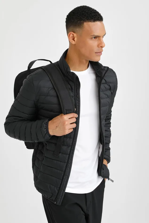 Lumberjack JACKETS Men LIGHT PADDED JACKET BLACK Man Jacket Black