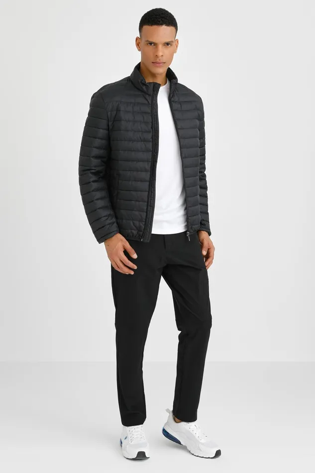 Lumberjack JACKETS Men LIGHT PADDED JACKET BLACK Man Jacket Black