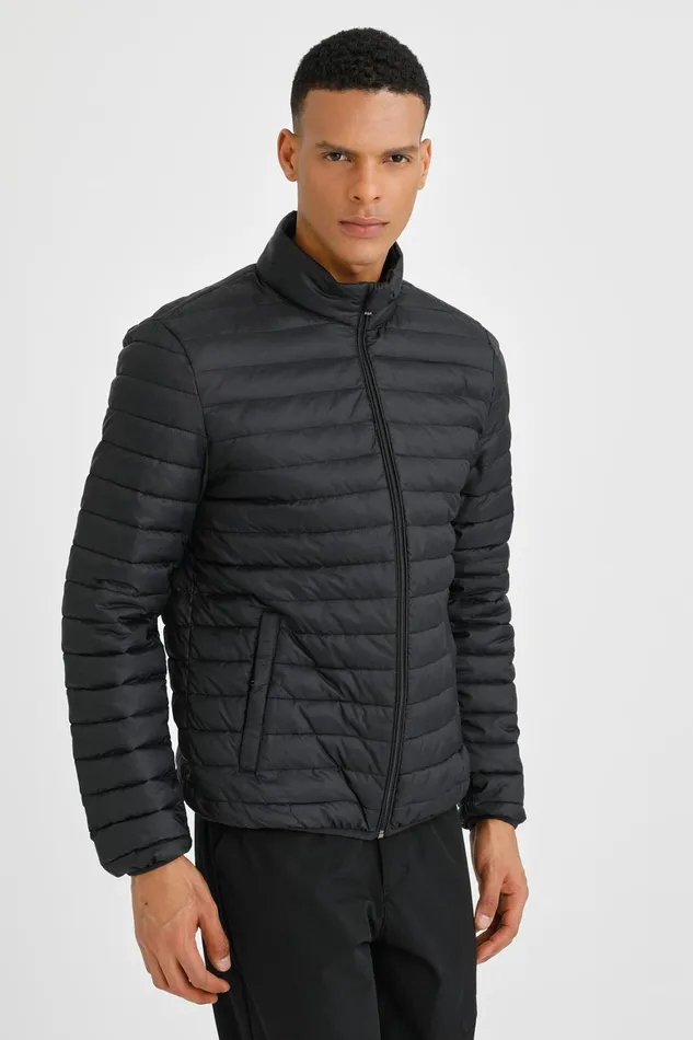 Lumberjack JACKETS Men LIGHT PADDED JACKET BLACK Man Jacket Black