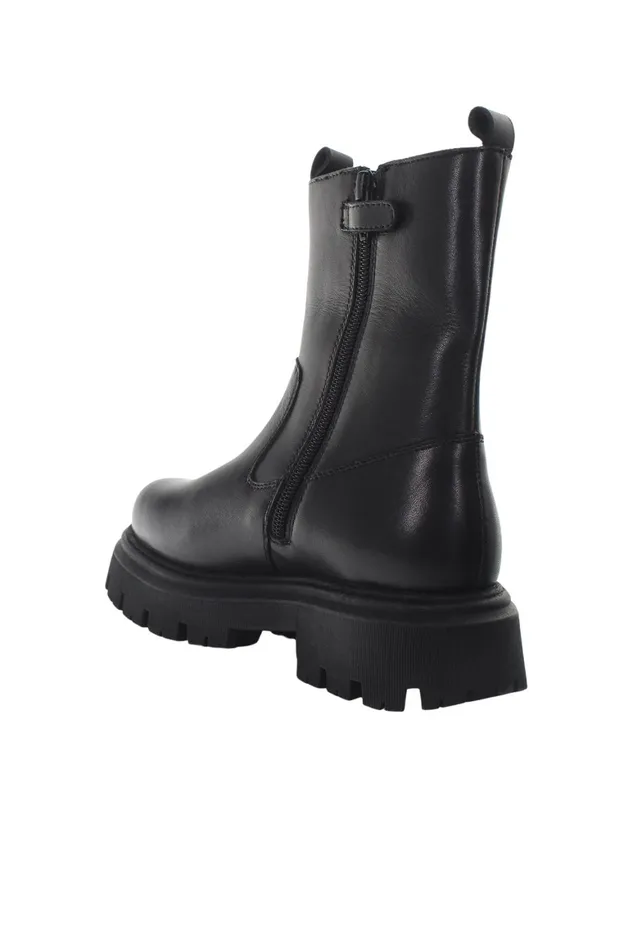 Lumberjack Shoes Girls BIKER BOOT WITH BUCKLES BLACK Girl 776 Black