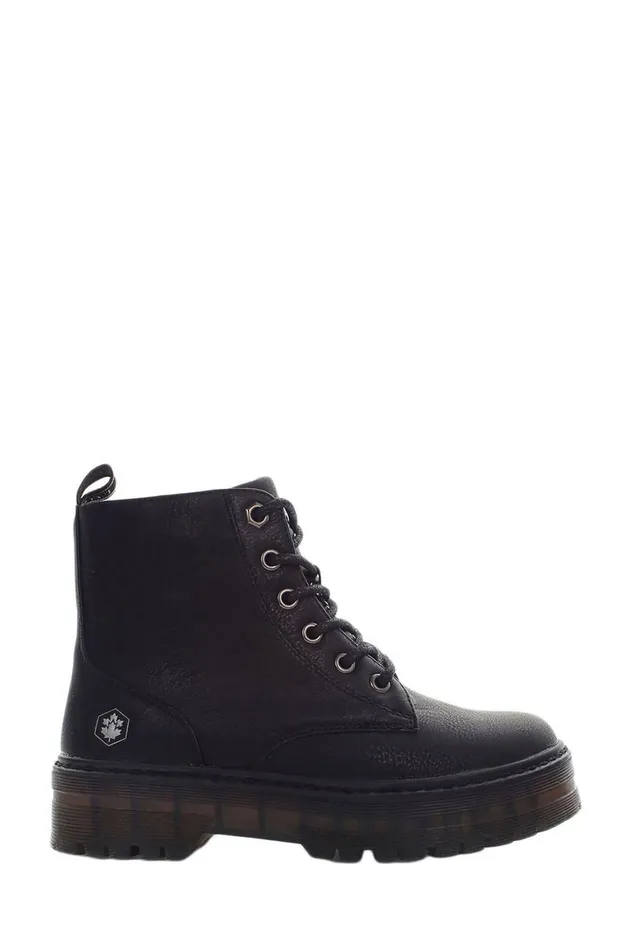 Lumberjack Shoes Girls KOMBAT BOOT BLACK Girl Comfort Shoes Black