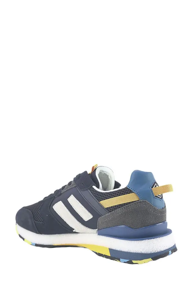 Lumberjack SNEAKERS Men WARNER SNEAKER NAVY BLUE Man Basic Casual Boots Blue