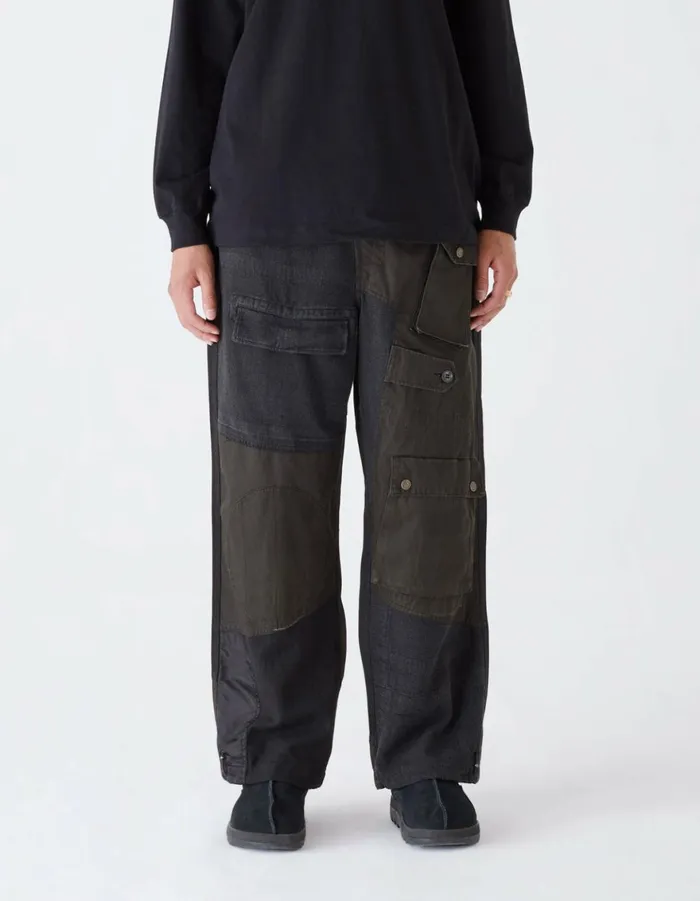 Maharishi Cargo Pants 4277 Upcycled M65 Loose Cargo Pants Black OD 8211 Men