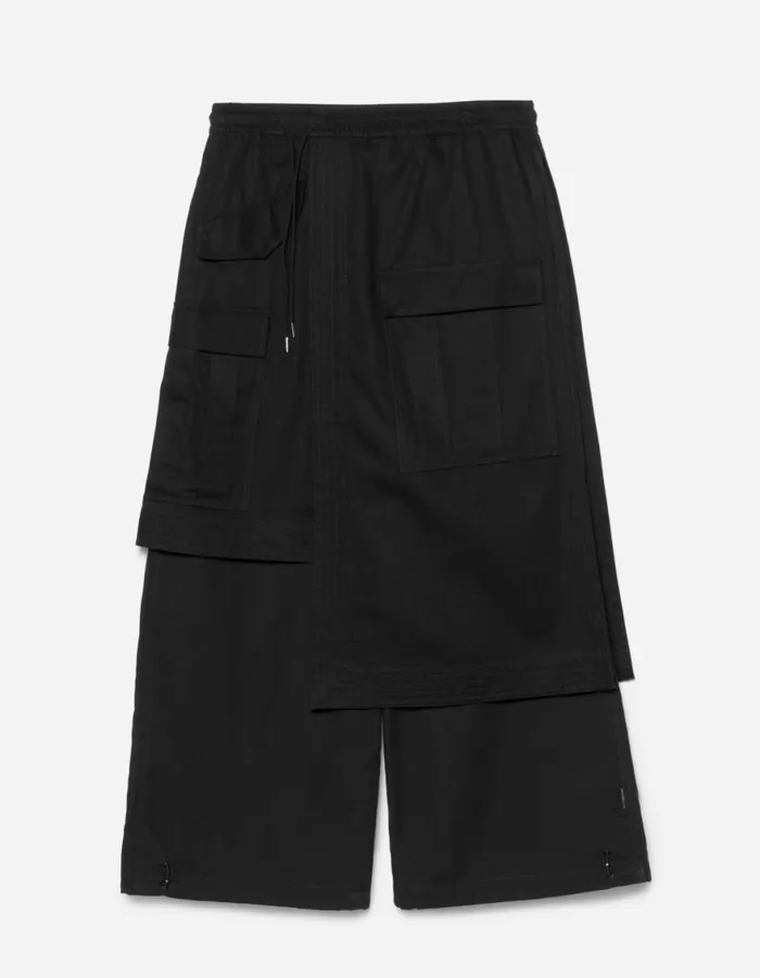 Maharishi Hakama Pants 6027 Asym Hakama Cargo Track Pants Black 8211 Men