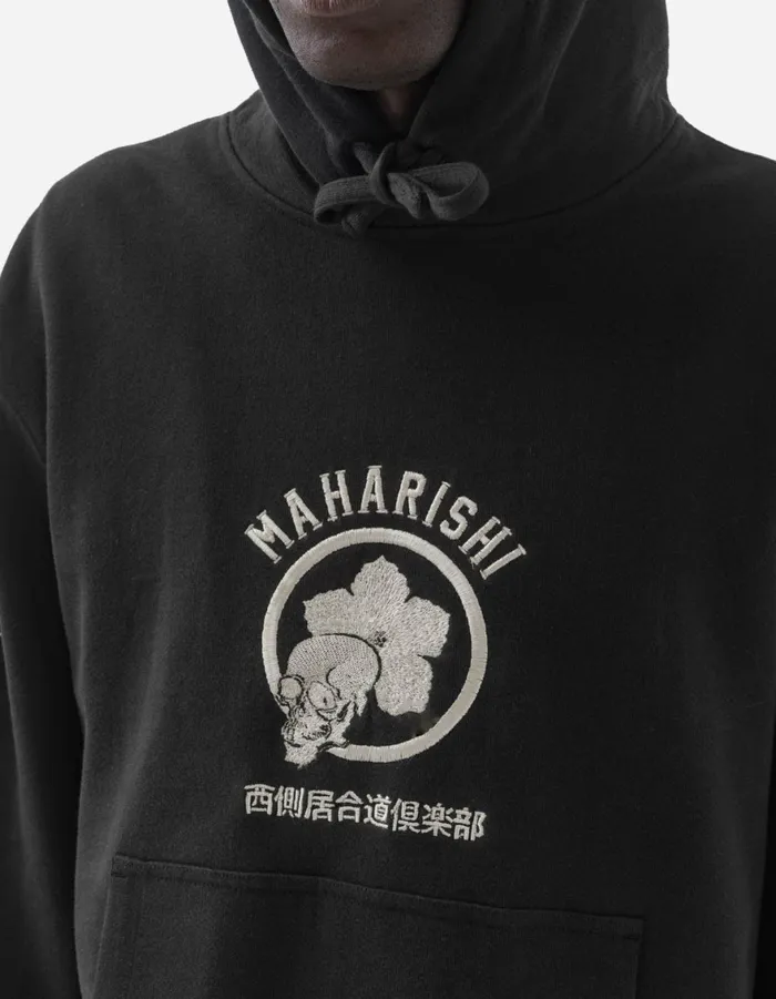 Maharishi Hooded Sweats 1102 Kamon Hooded Sweat Black 8211 Men