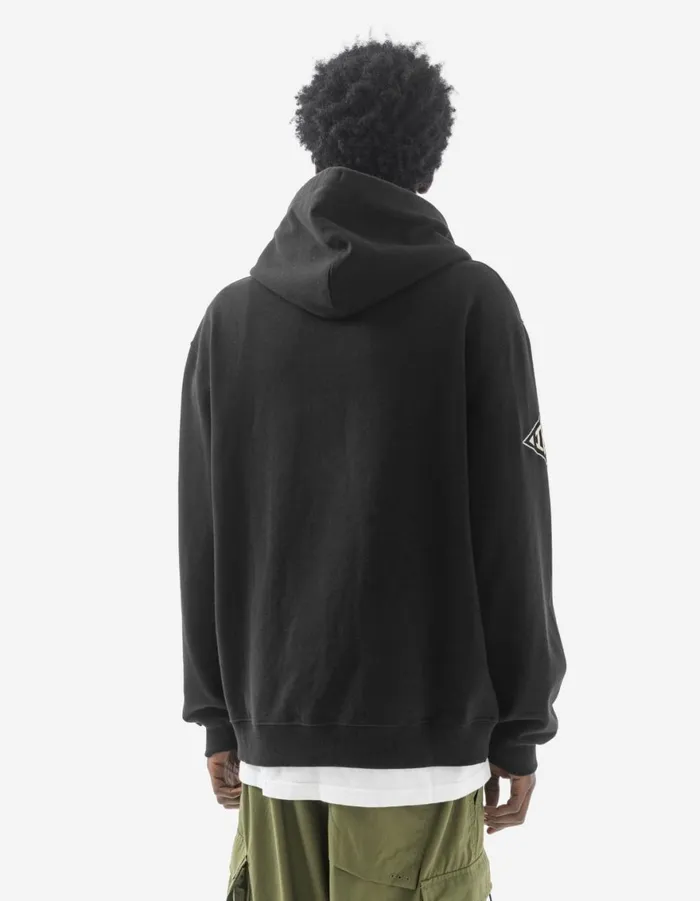 Maharishi Hooded Sweats 1102 Kamon Hooded Sweat Black 8211 Men