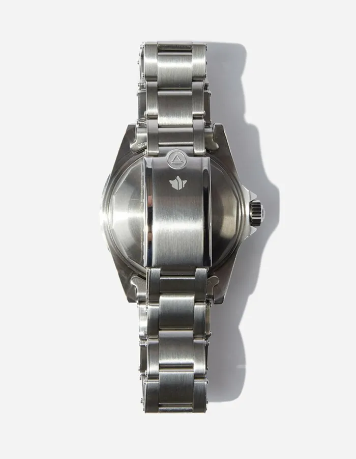 Maharishi Watches and Jewellery 9500 Green Marine Watch Steel Silver 8211 Men